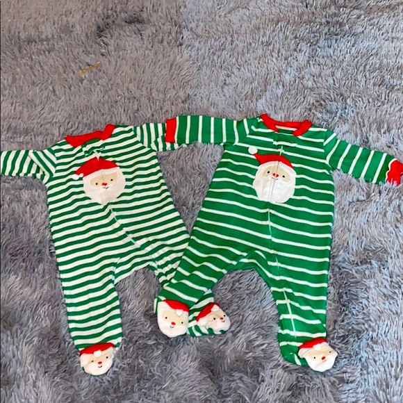 Carter's Other - Carter’s Baby PJ’s Christmas Onsies Set sz 3months